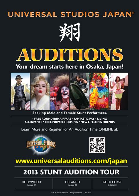To be seriously considered for these coveted jobs at Universal Studios Japan, prospective actors must first fit a few basic guidelines. . Universal studios japan performer salary
